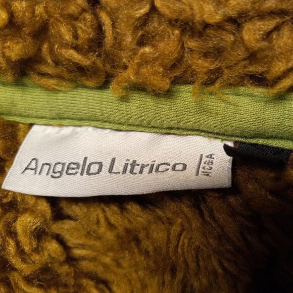 Vintage Angelo Litrico XXL Zippered Fuzzy Fur lined Hood Sweatshirt Cottagecore - Picture 2 of 8